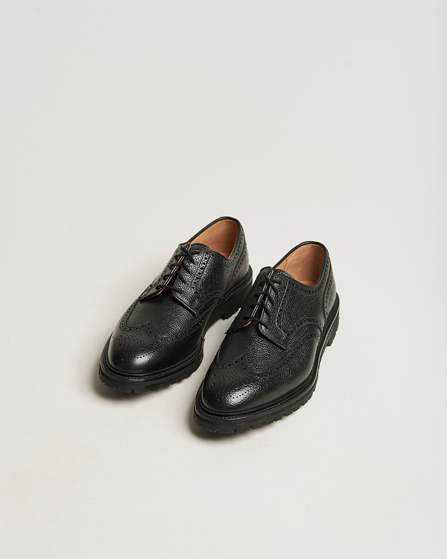 Herr | Pre-owned Randsydda skor | Pre-owned | Crockett & Jones Pembroke Derbys Scotch Grain Vibram Black Calf UK6,5 - EU40,5