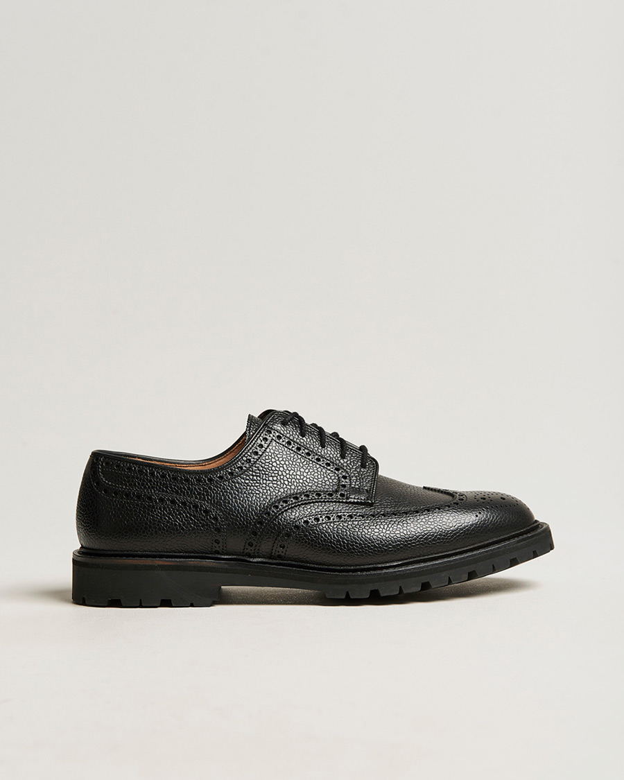 Herr | Pre-owned Randsydda skor | Pre-owned | Crockett & Jones Pembroke Derbys Scotch Grain Vibram Black Calf UK6,5 - EU40,5