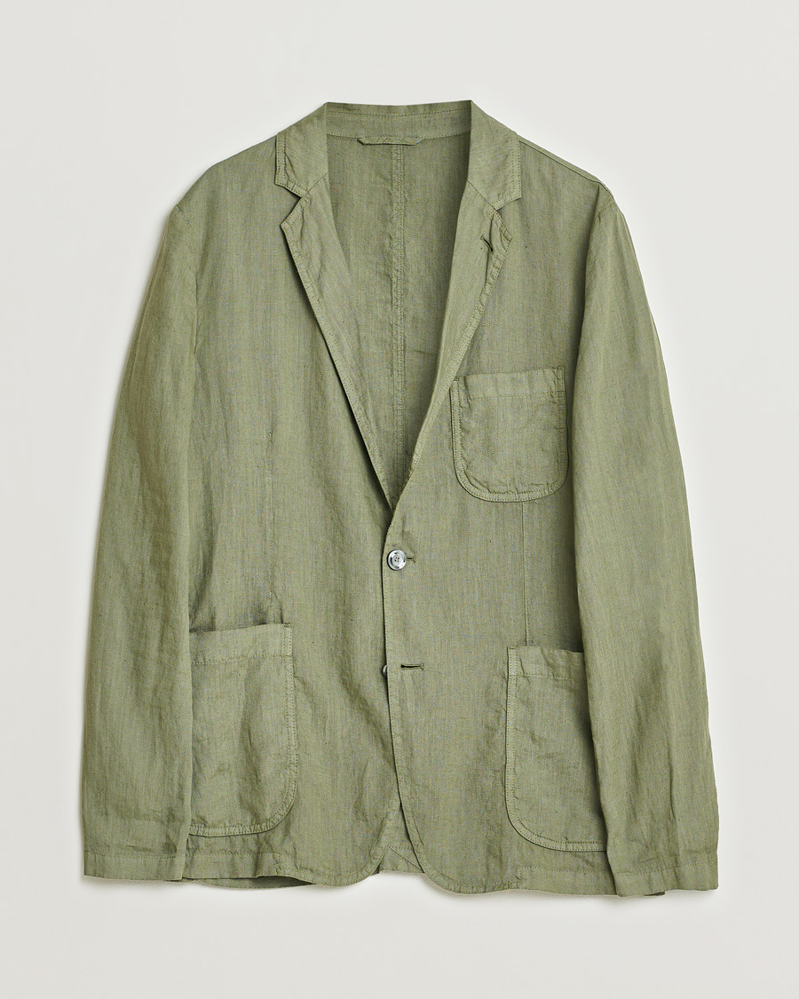 Herr | | Pre-owned | Aspesi Samuraki Linen Blazer Military
