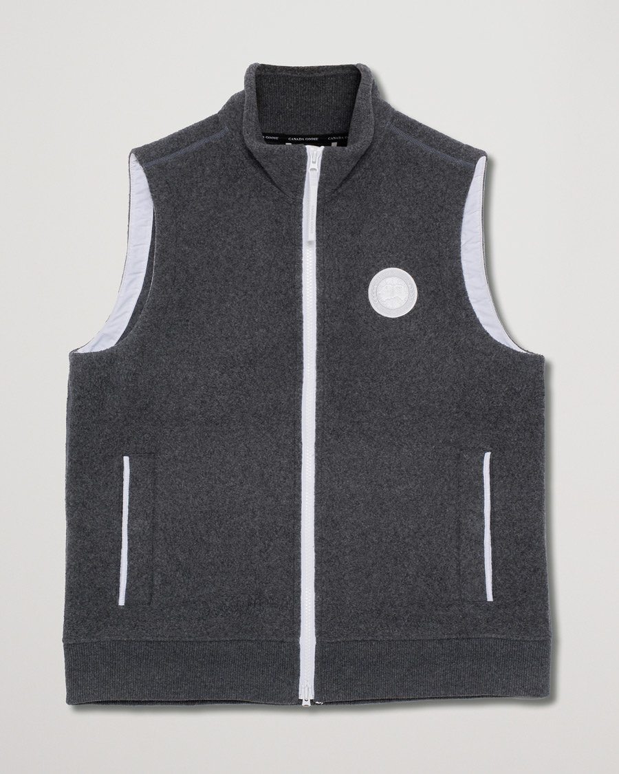 Herr | Canada Goose Mersey Fleece Vest Quarry Grey | Pre-owned | Canada Goose Mersey Fleece Vest Quarry Grey