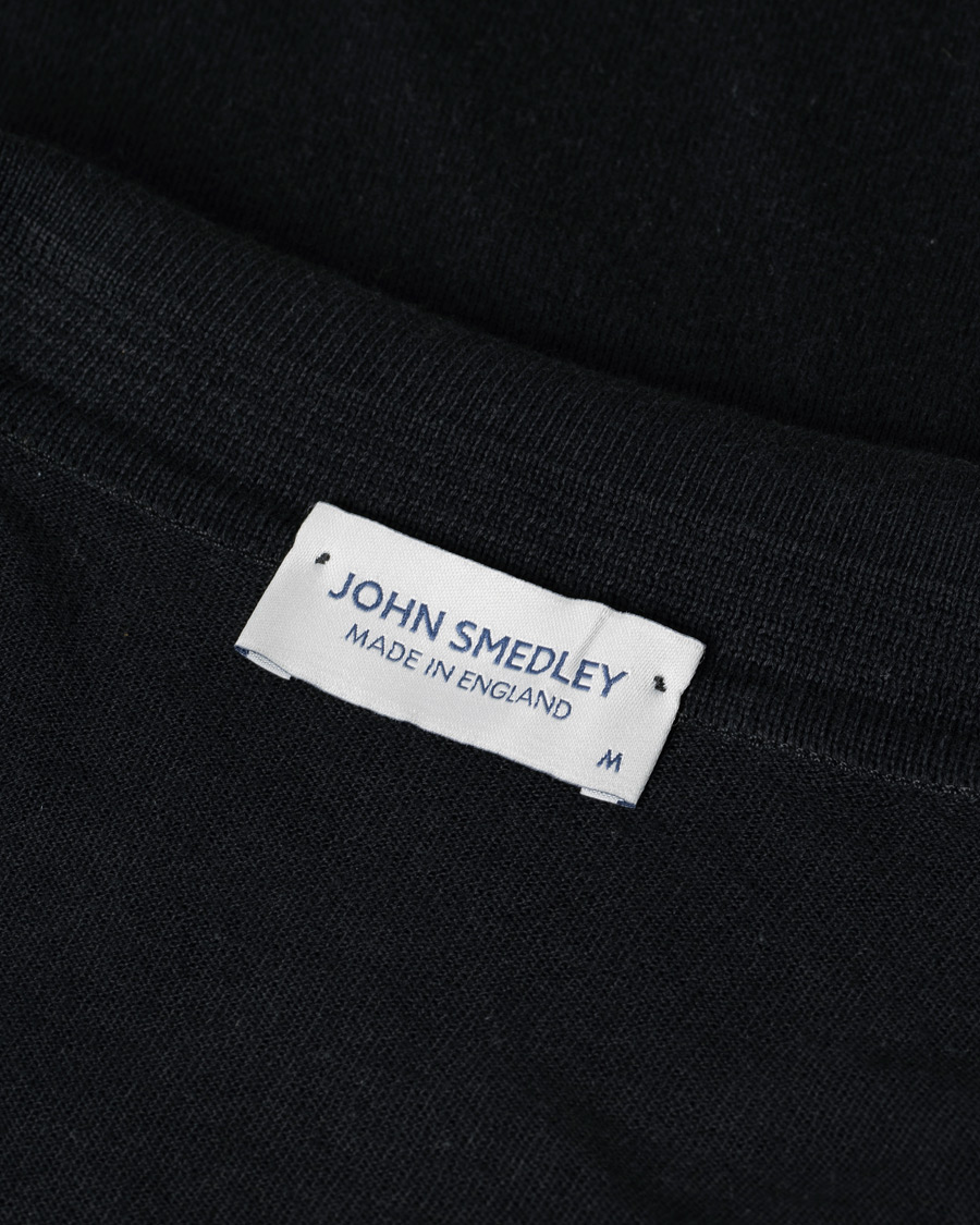 Herr | John Smedley Adrian Slim Fit Sea Island Polo Black | Pre-owned | John Smedley Adrian Slim Fit Sea Island Polo Black