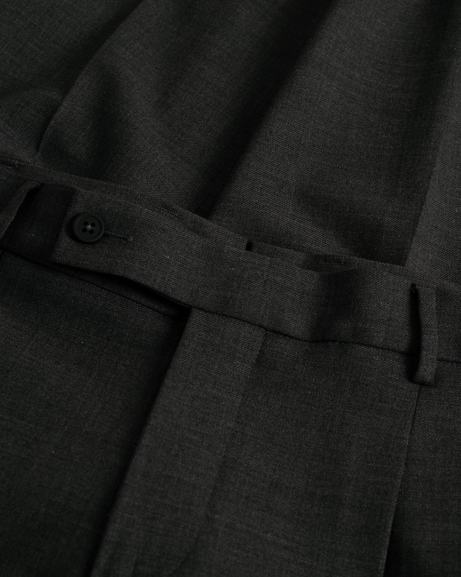 Herr | Berwich Retro Elax Wool Trousers Dark Grey 46 | Pre-owned | Berwich Retro Elax Wool Trousers Dark Grey 46
