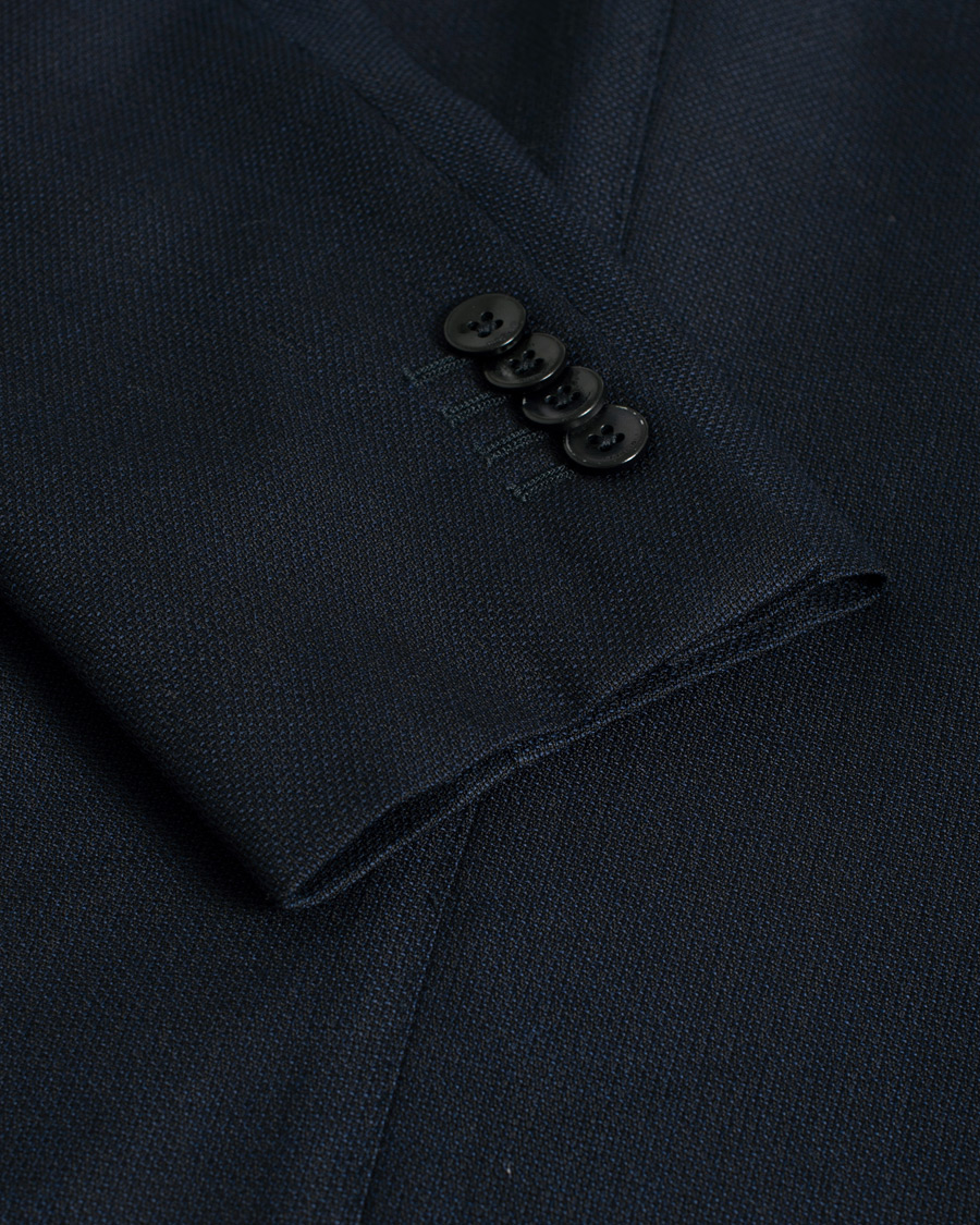 Herr | Pre-owned | Pre-owned | Boglioli K Jacket Wool Hopsack Blazer Navy