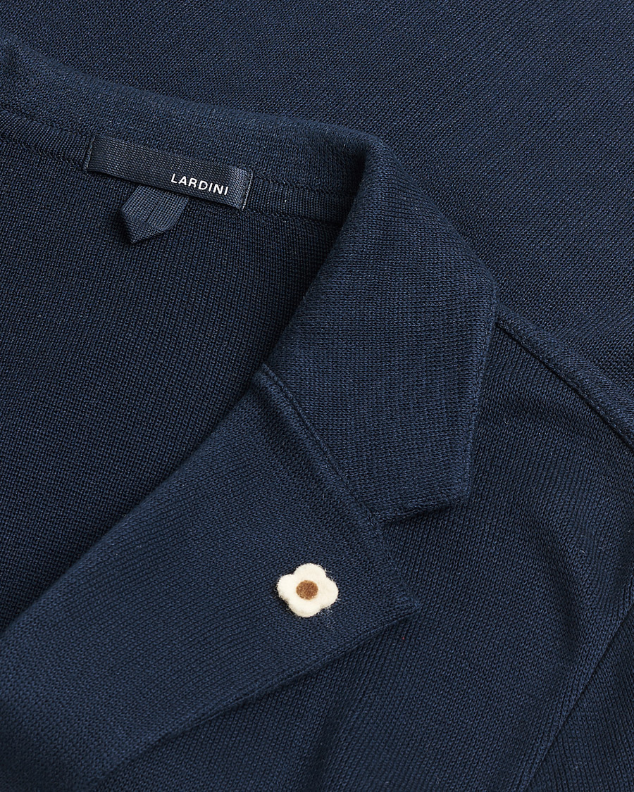 Herr | Pre-owned Kavajer | Pre-owned | Lardini Knitted Cotton Blazer Navy M