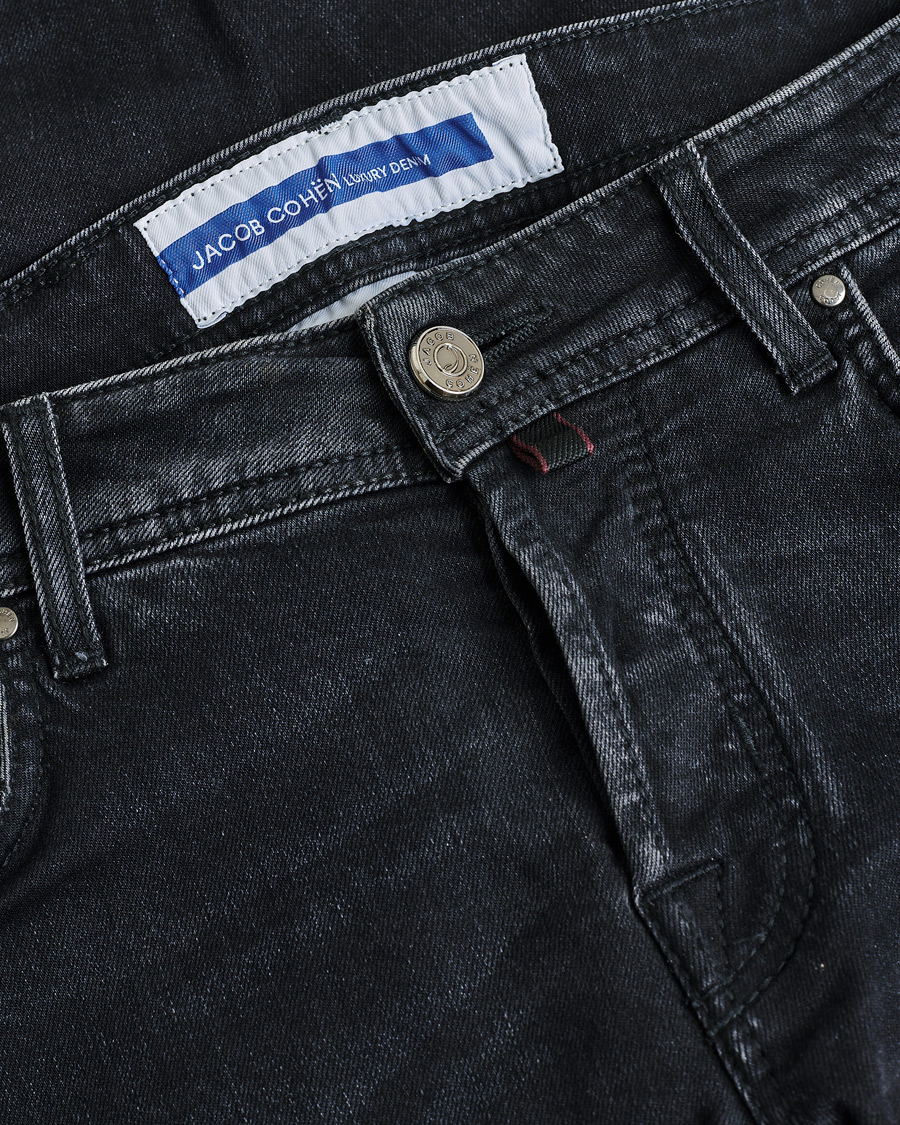 Herr | Pre-owned Jeans | Pre-owned | Jacob Cohën Nick 622 Slim Fit Stretch Jeans Black Dark Stone