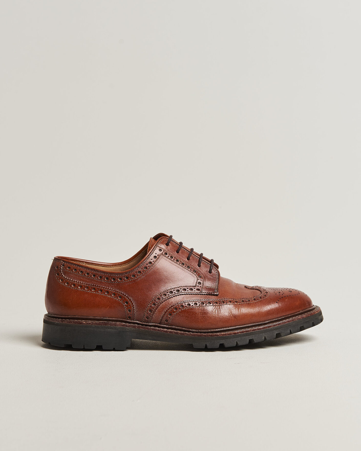Herr | Pre-owned Randsydda skor | Pre-owned | Crockett & Jones Pembroke Vibram Cleated Sole Brown Calf UK8,5 - EU42,5