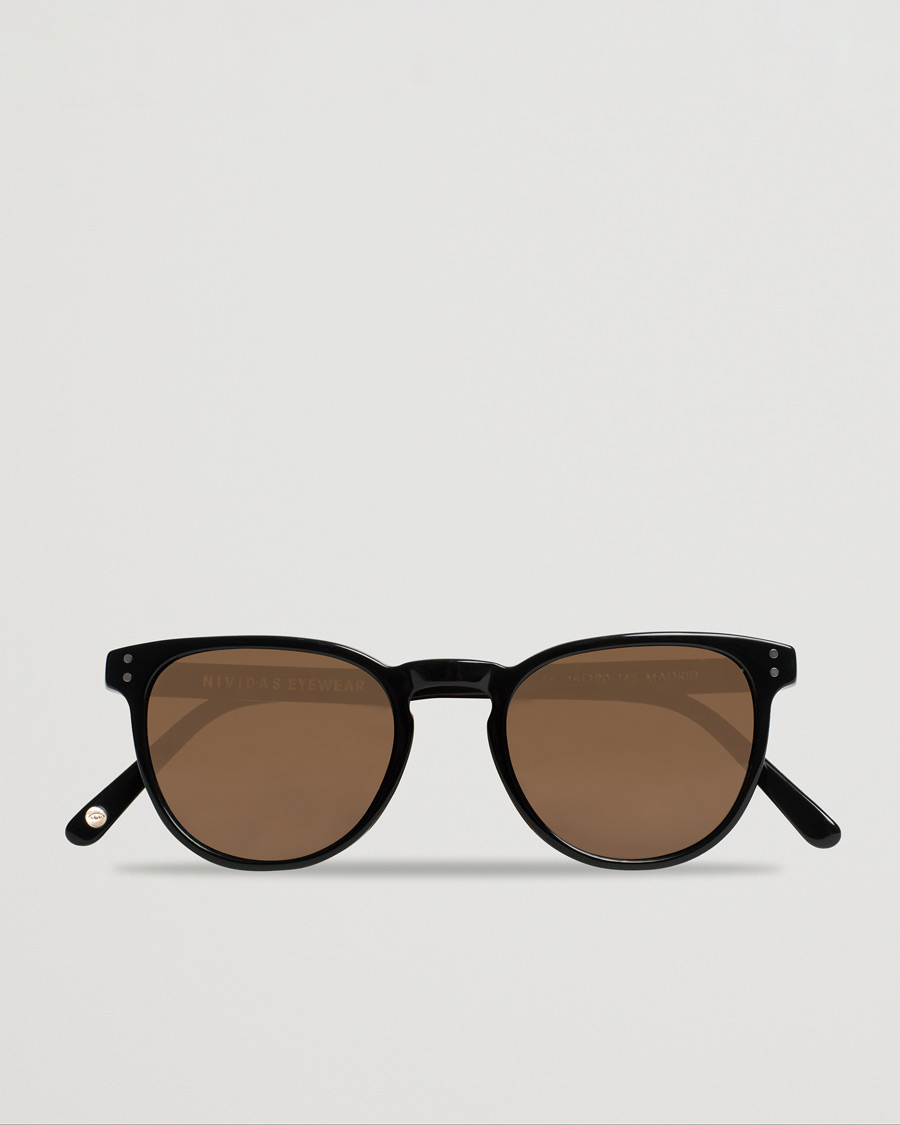 Herr | Nividas Eyewear Madrid Polarized Sunglasses Shiny Black | Pre-owned | Nividas Eyewear Madrid Polarized Sunglasses Shiny Black