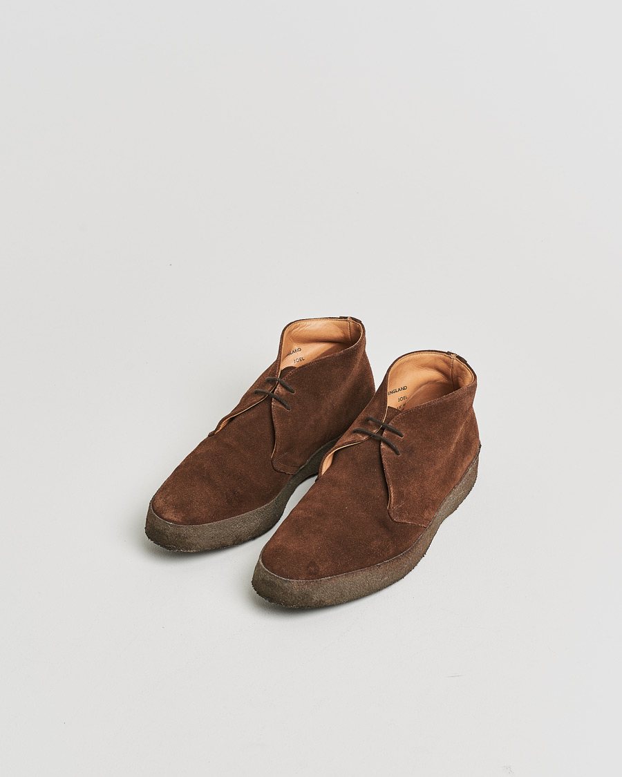Herr | Pre-owned Skor | Pre-owned | Sanders Joel Chukka Boot Chocolate Suede UK8,5 - EU42,5