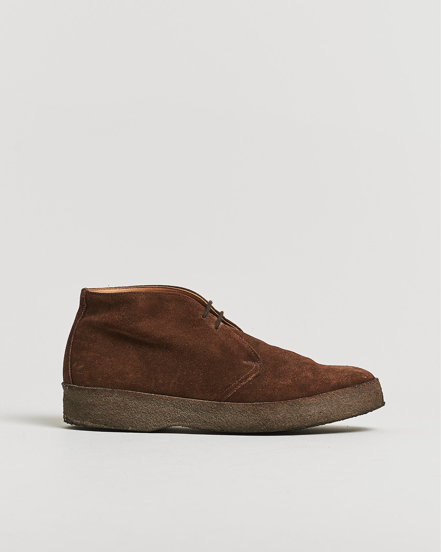 Herr | Pre-owned Skor | Pre-owned | Sanders Joel Chukka Boot Chocolate Suede UK8,5 - EU42,5