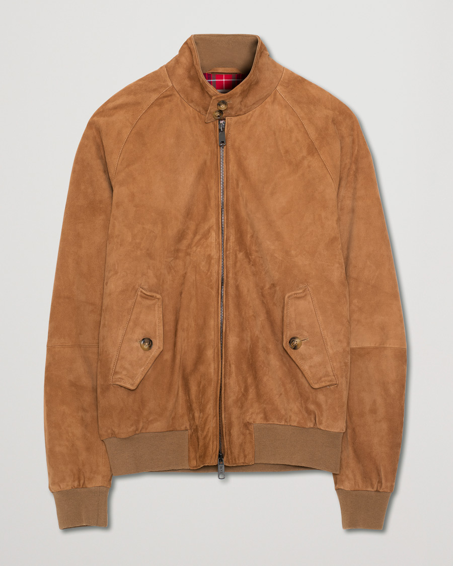 Herr | Baracuta G9 Suede Jacket Tobacco | Pre-owned | Baracuta G9 Suede Jacket Tobacco
