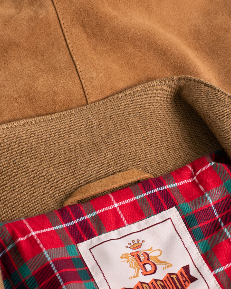 Herr | Baracuta G9 Suede Jacket Tobacco | Pre-owned | Baracuta G9 Suede Jacket Tobacco