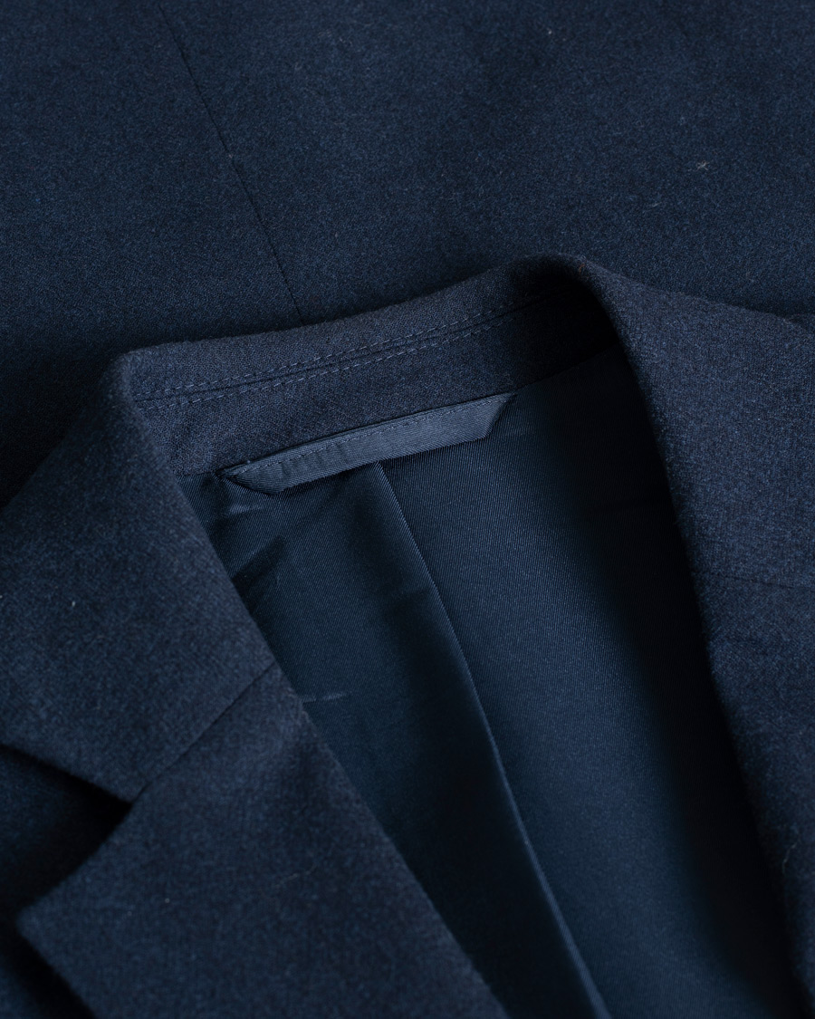 Herr | Pre-owned Kavajer | Pre-owned | J.Lindeberg Hopper Flannel Hopsack Blazer Navy 46