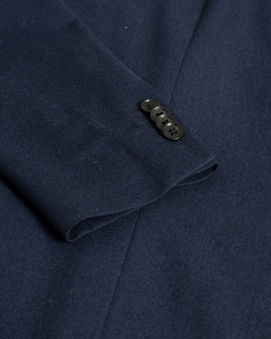 Herr | Pre-owned Kavajer | Pre-owned | J.Lindeberg Hopper Flannel Hopsack Blazer Navy 46