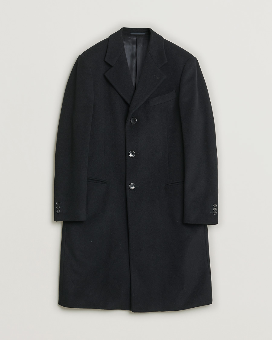 Herr | Pre-owned Jackor | Pre-owned | Armani Collezioni Cashmere Blend Coat Black 48