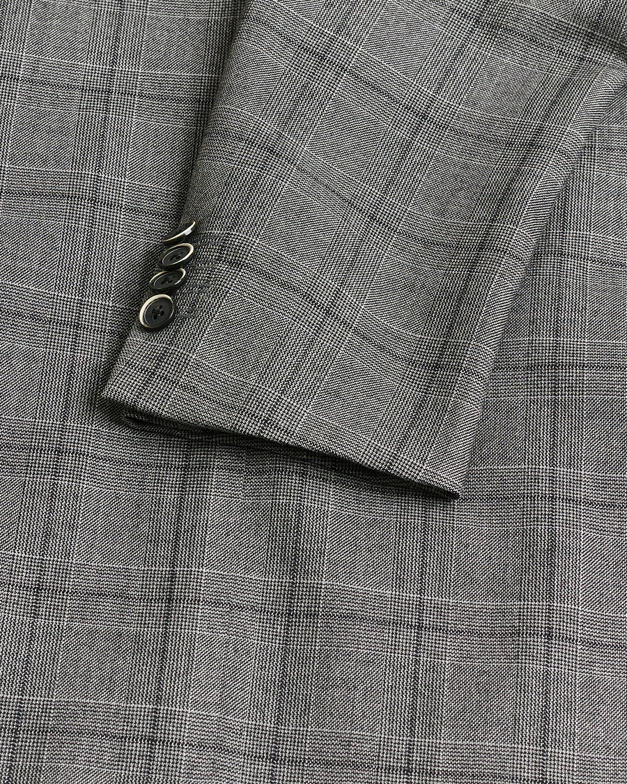 Herr | Pre-owned Kostymer | Pre-owned | Caruso Checked Wool Suit Grey 48