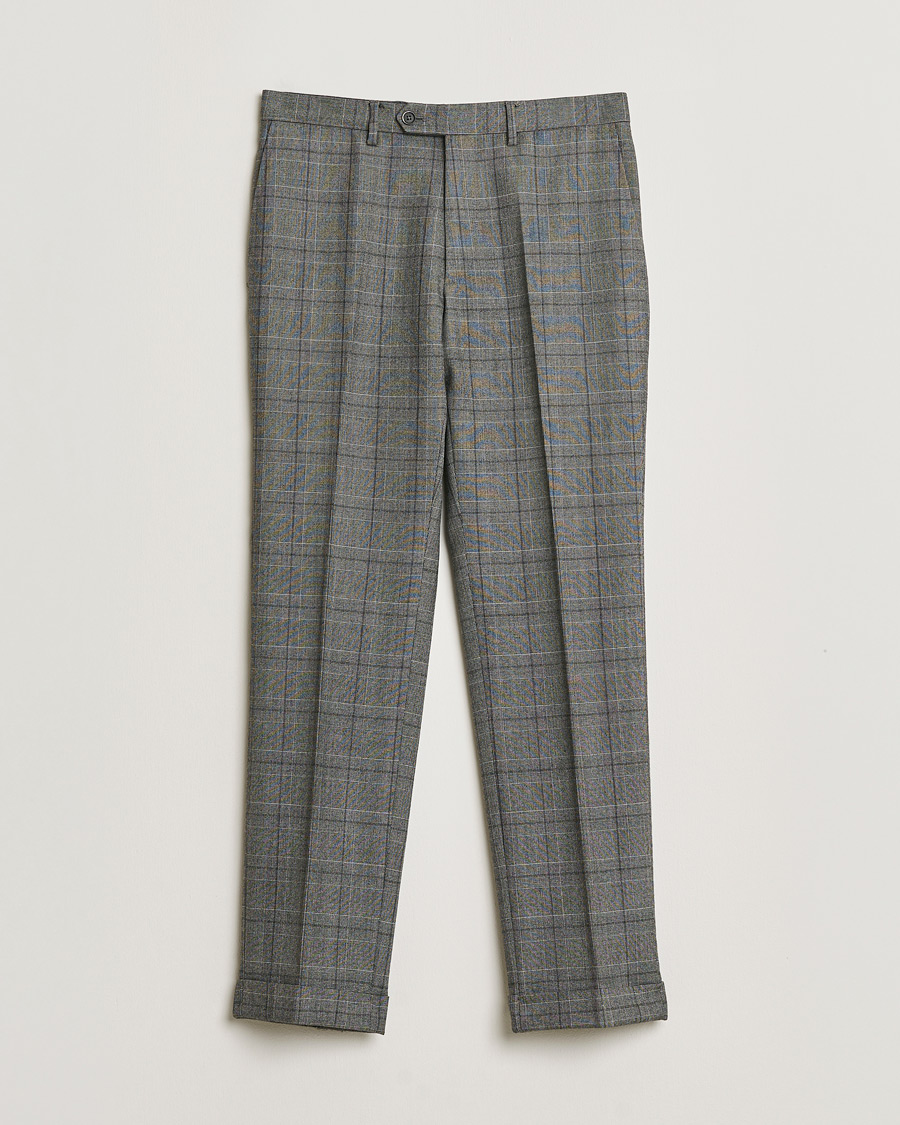Herr | Pre-owned Kostymer | Pre-owned | Caruso Checked Wool Suit Grey 48