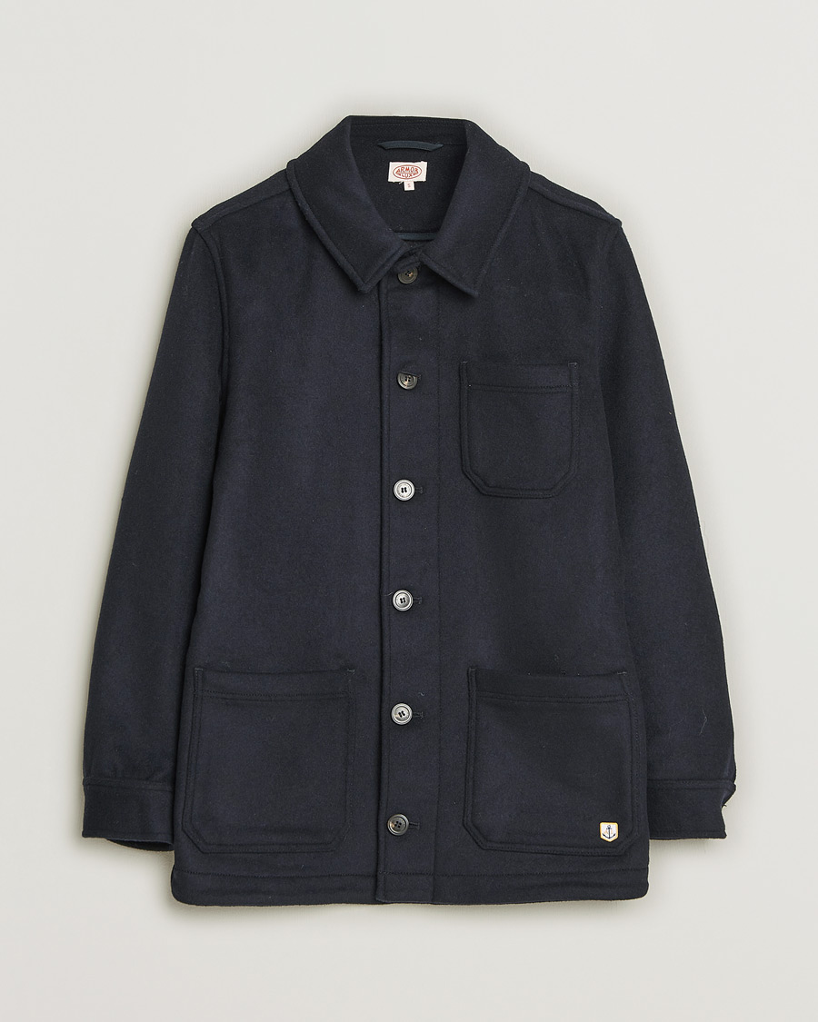 Herr | Armor-lux Veste Heriagte Wool Jacket Navy | Pre-owned | Armor-lux Veste Heriagte Wool Jacket Navy