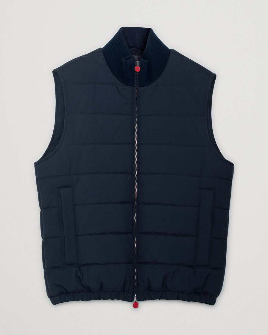 Herr | Jackor | Pre-owned | Kiton Nylon Down Vest Navy