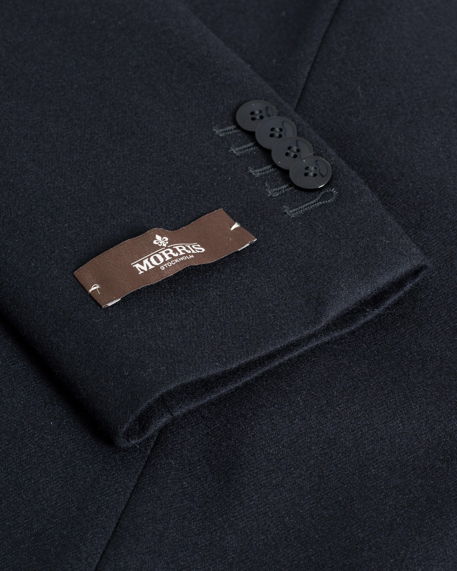 Herr | Morris Heritage Keith Flannel Suit Blazer Navy | Pre-owned | Morris Heritage Keith Flannel Suit Blazer Navy