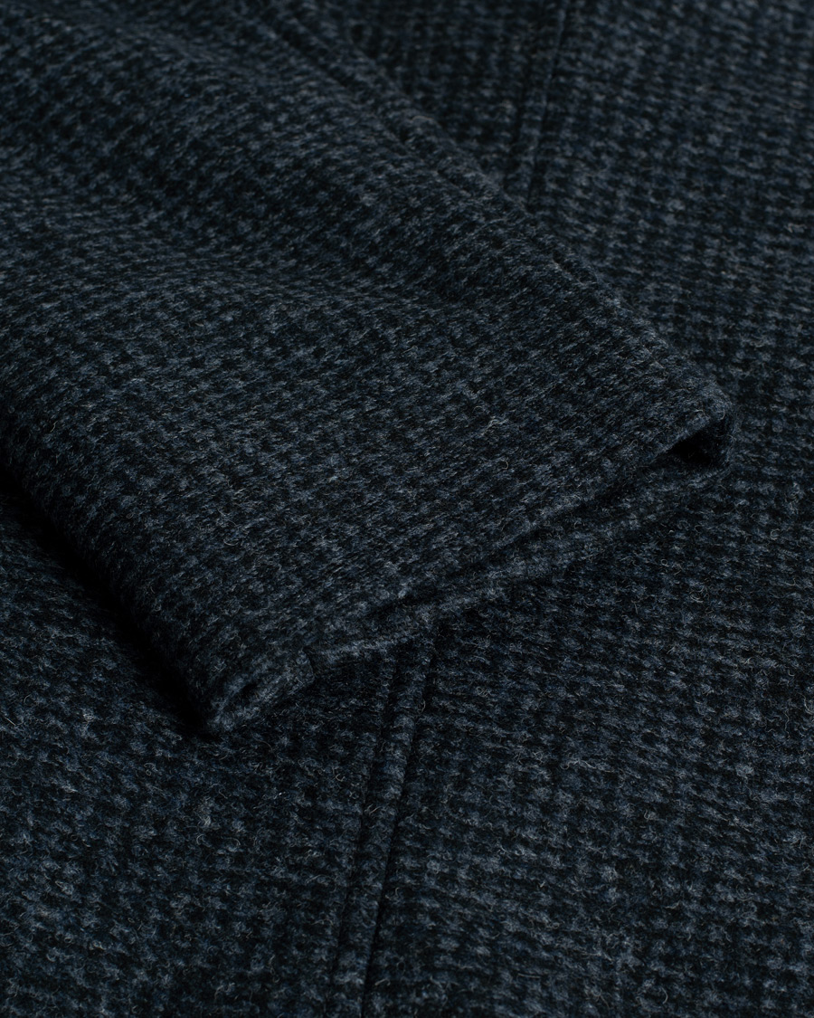 Herr | Pre-owned | Pre-owned | BOSS Hyde Wool/Cashmere Stand Up Collar Coat Dark Blue