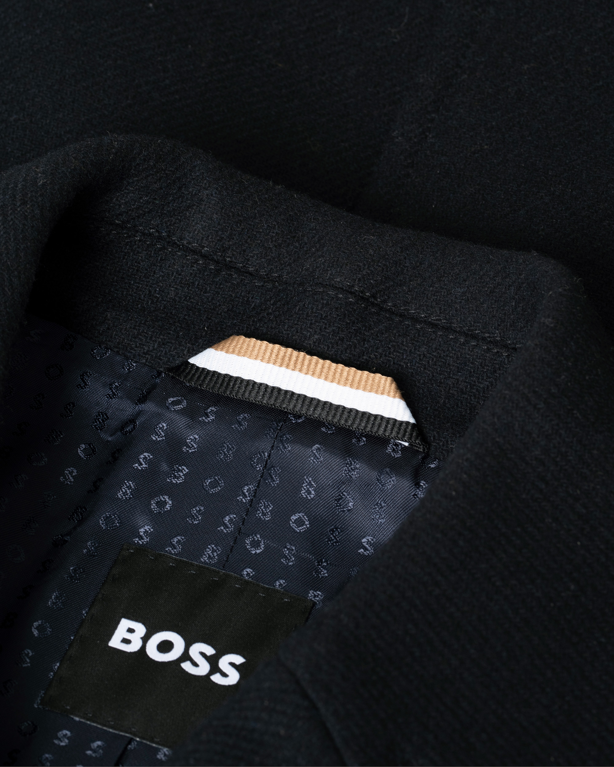 Herr | BOSS Hyde Peacoat Dark Blue 46 | Pre-owned | BOSS Hyde Peacoat Dark Blue 46
