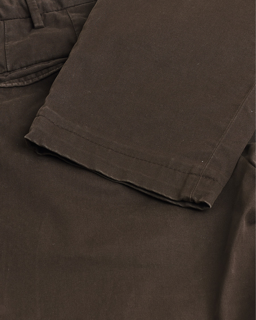 Herr | Pre-owned Byxor | Pre-owned | Incotex Slim Fit Cotton Stretch Chinos Dark Brown 48