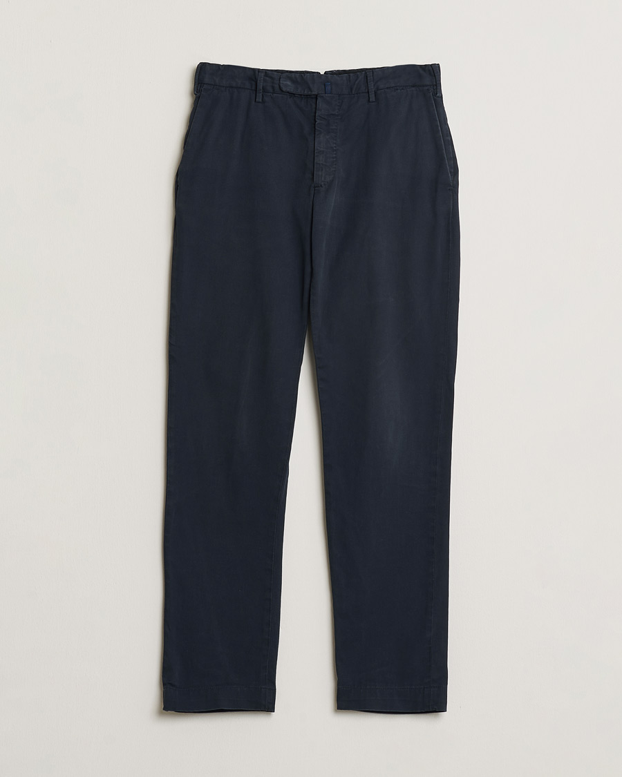 Herr | Pre-owned Byxor | Pre-owned | Incotex Slim Fit Cotton Stretch Chinos Navy 48