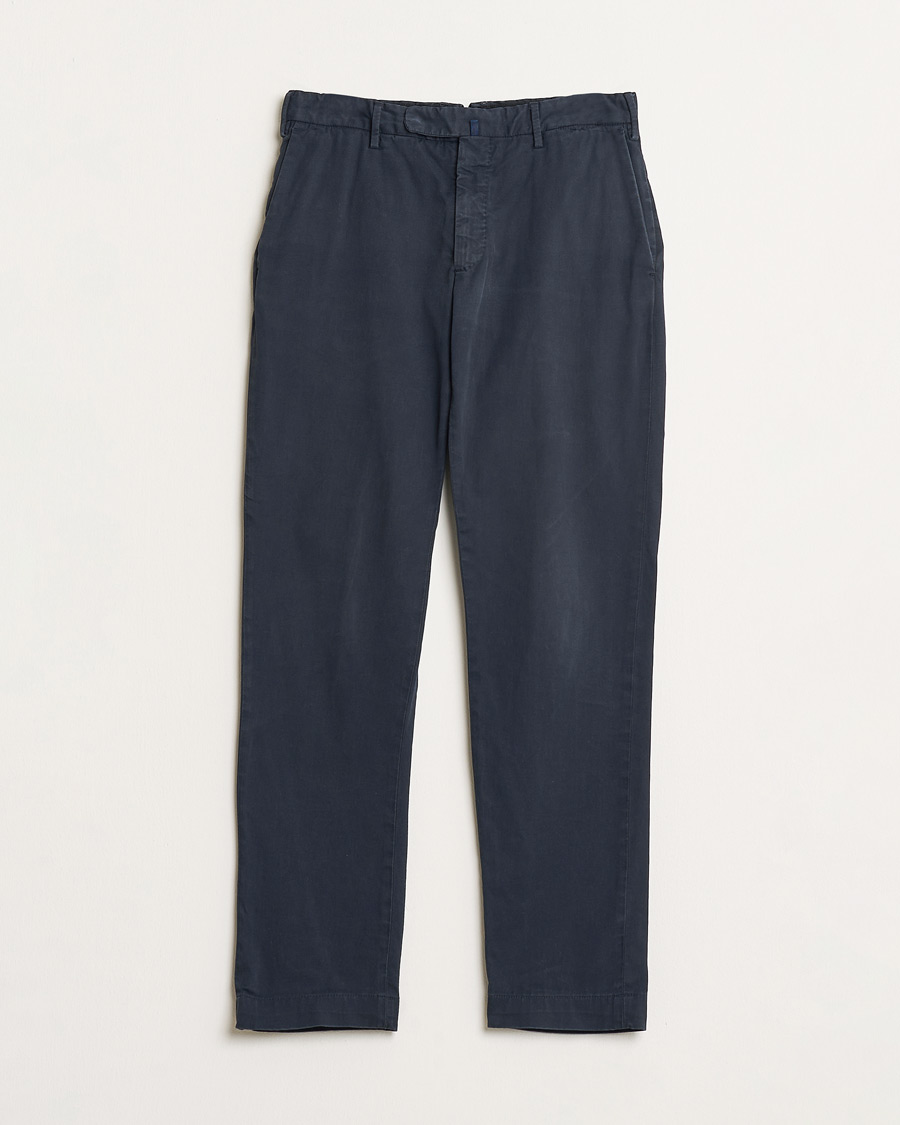 Herr | Pre-owned Byxor | Pre-owned | Incotex Slim Fit Cotton Stretch Chinos Navy 48