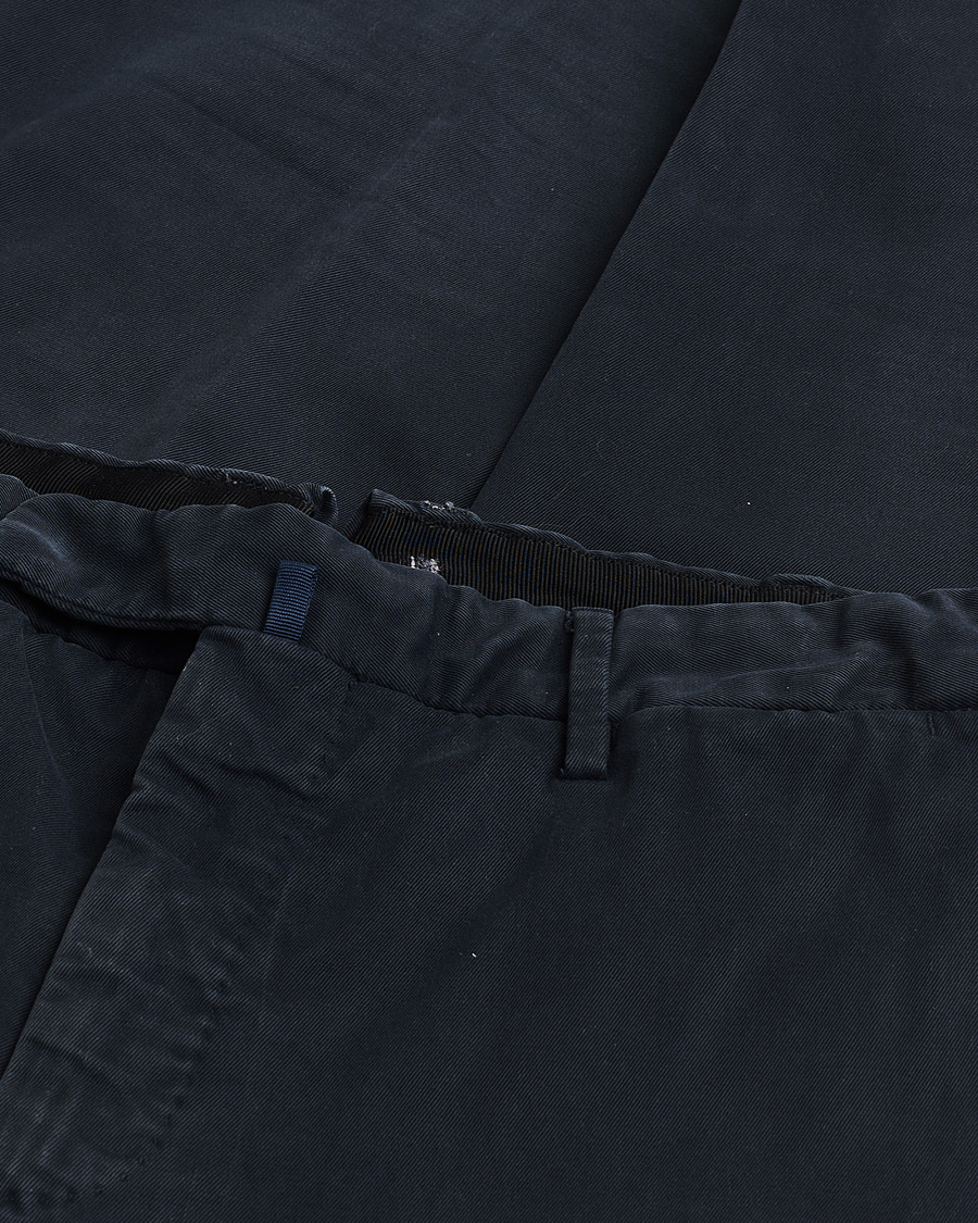 Herr | Pre-owned Byxor | Pre-owned | Incotex Slim Fit Cotton Stretch Chinos Navy 48