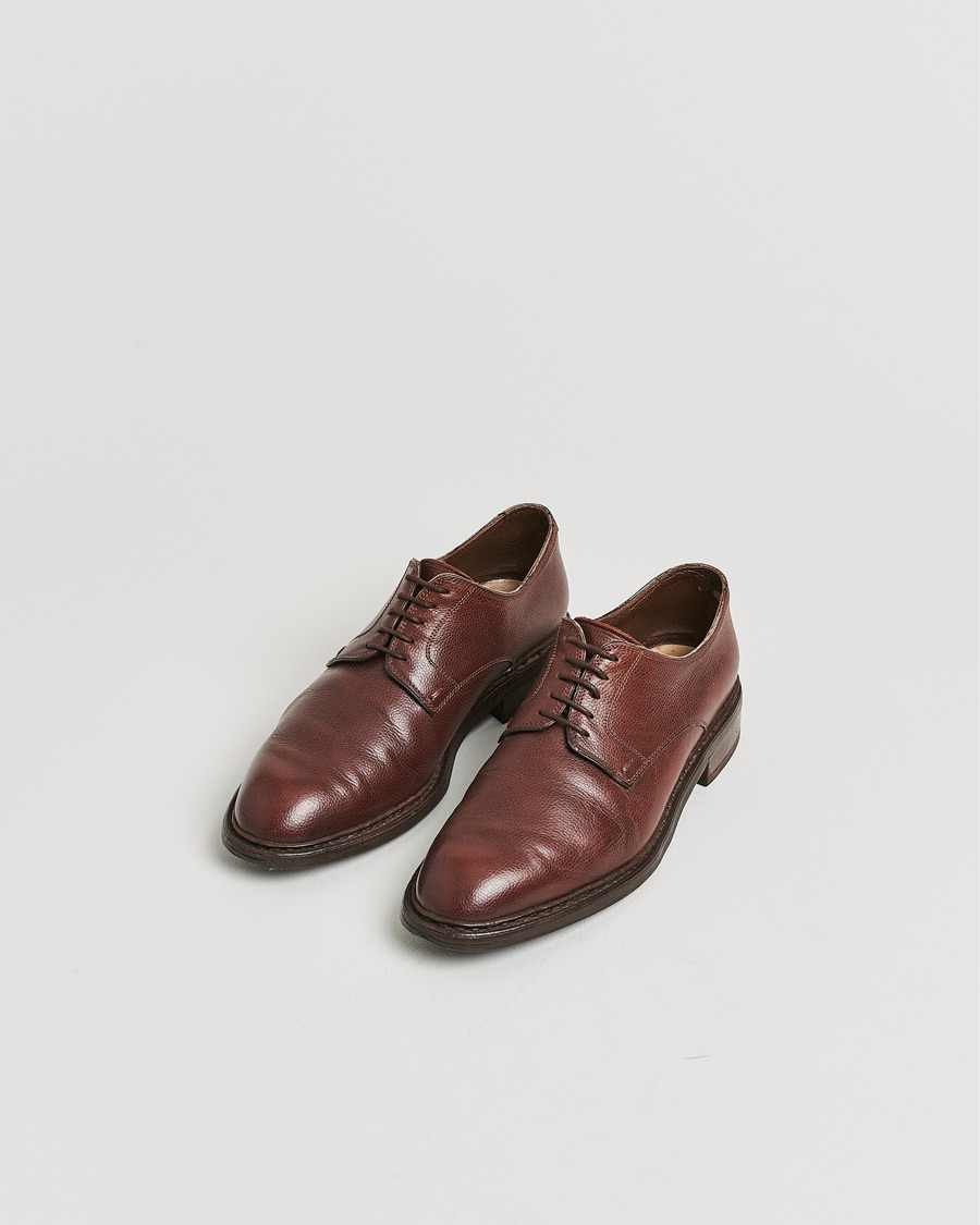 Herr | Pre-owned Randsydda skor | Pre-owned | Paraboot Grained Leather Derby Dark Brown UK8 - EU42