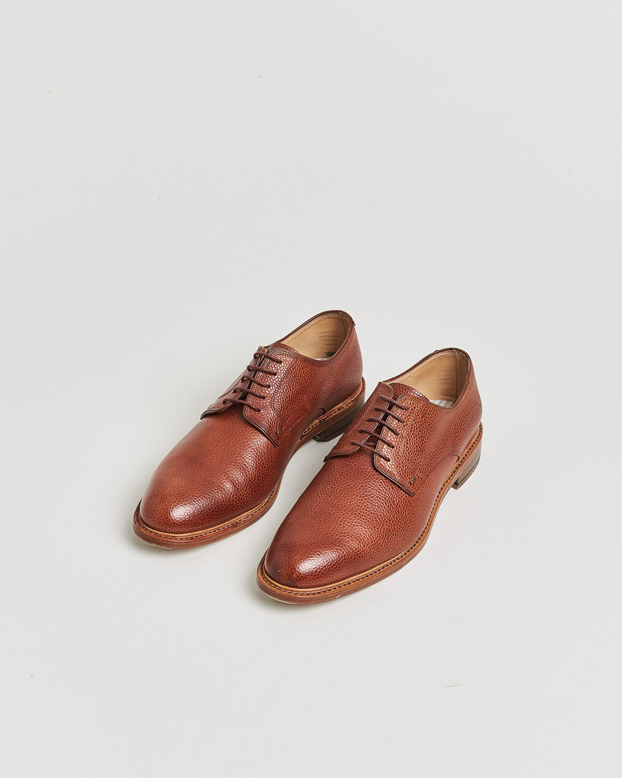 Herr | Pre-owned Randsydda skor | Pre-owned | Paraboot Grained Leather Derby Brown UK7,5 - EU41,5