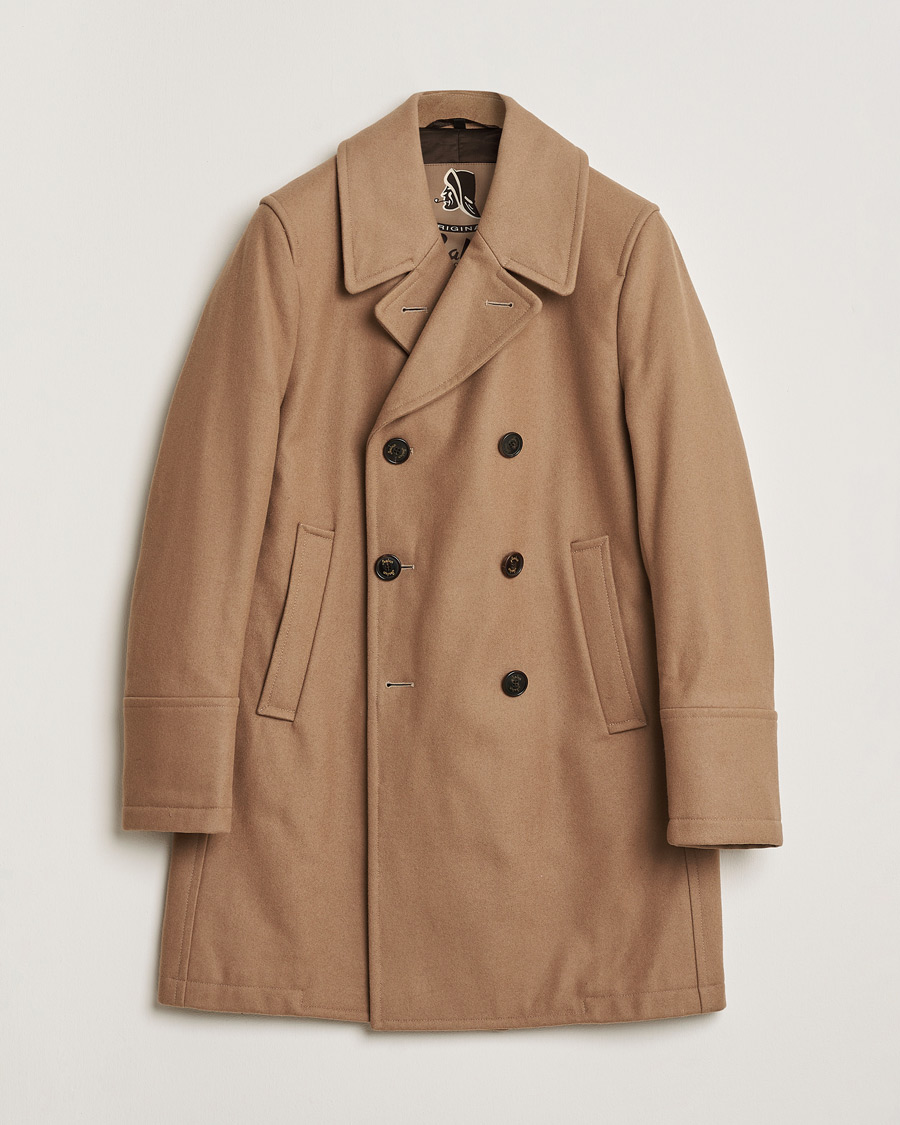 Sealup Genova Wool Peacoat Camel 50 | Herr - Care of Carl