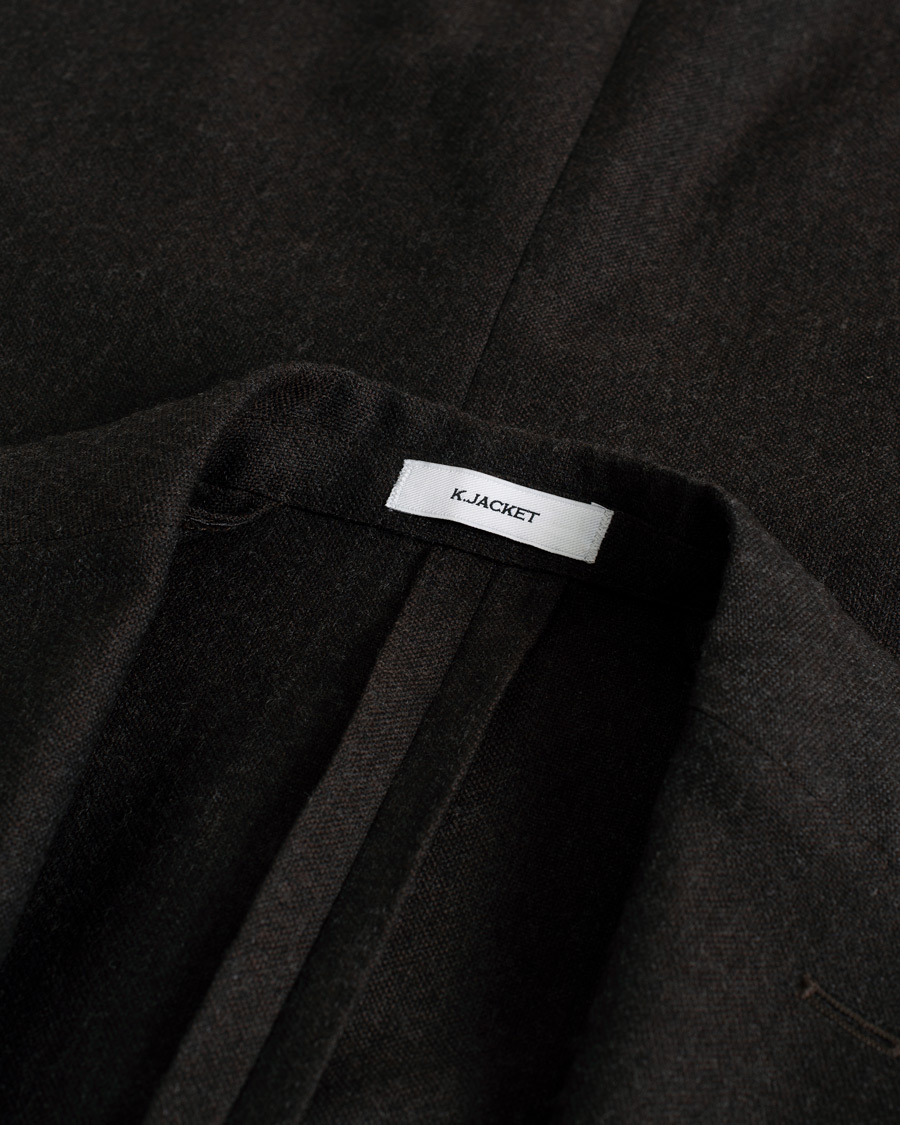 Herr | Boglioli K Jacket Wool Hopsack Blazer Dark Brown | Pre-owned | Boglioli K Jacket Wool Hopsack Blazer Dark Brown
