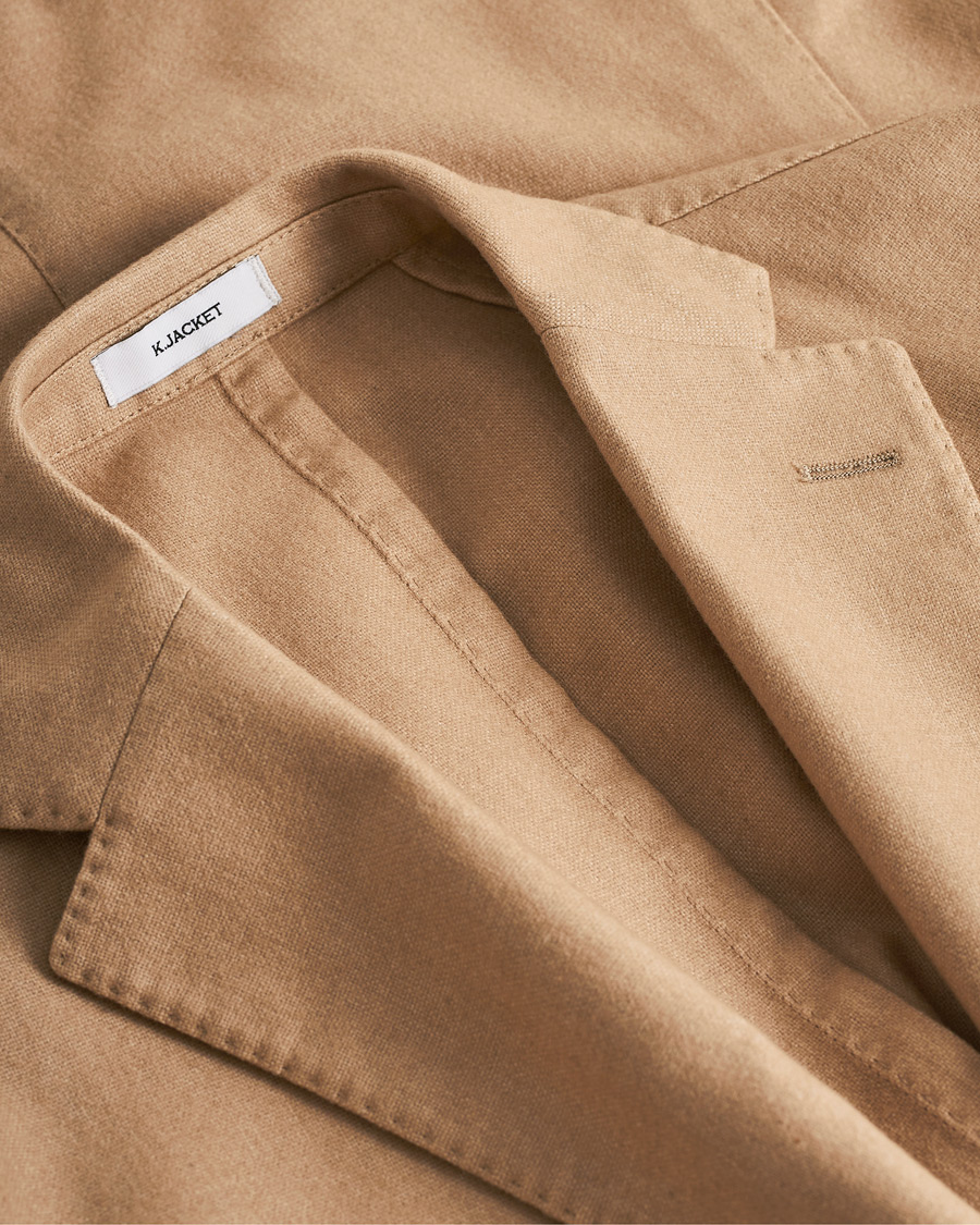Herr | Boglioli K Jacket Dyed Flannel Blazer Beige | Pre-owned | Boglioli K Jacket Dyed Flannel Blazer Beige