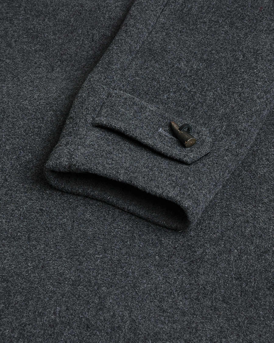 Herr | Gloverall Morris Duffle Coat Grey/Blackwatch | Pre-owned | Gloverall Morris Duffle Coat Grey/Blackwatch