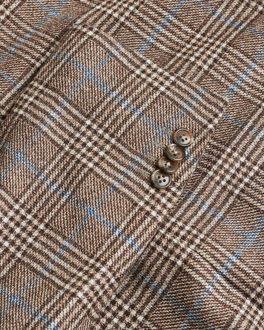 Herr | Pre-owned Kavajer | Pre-owned | Corneliani Check Wool Blazer Brown 52