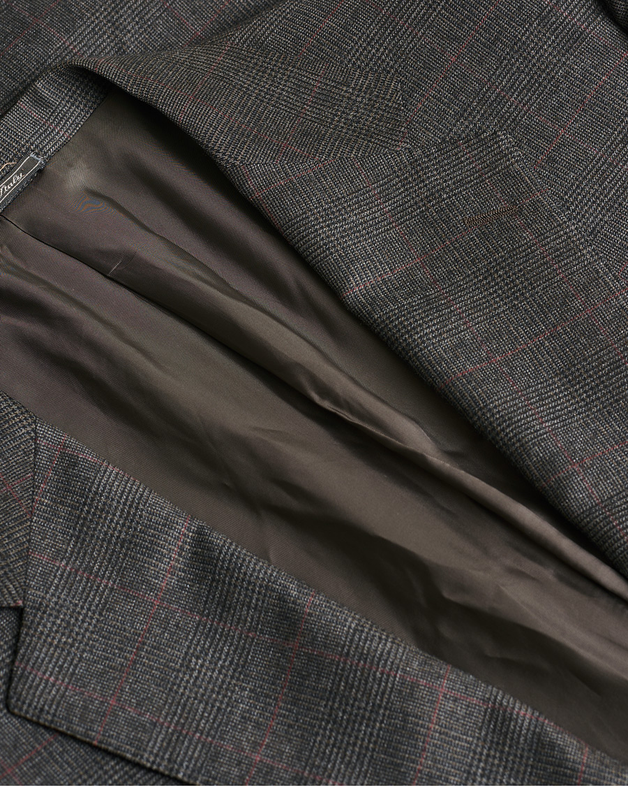 Herr | Pre-owned Kavajer | Pre-owned | Corneliani Check Wool Blazer Brown 50
