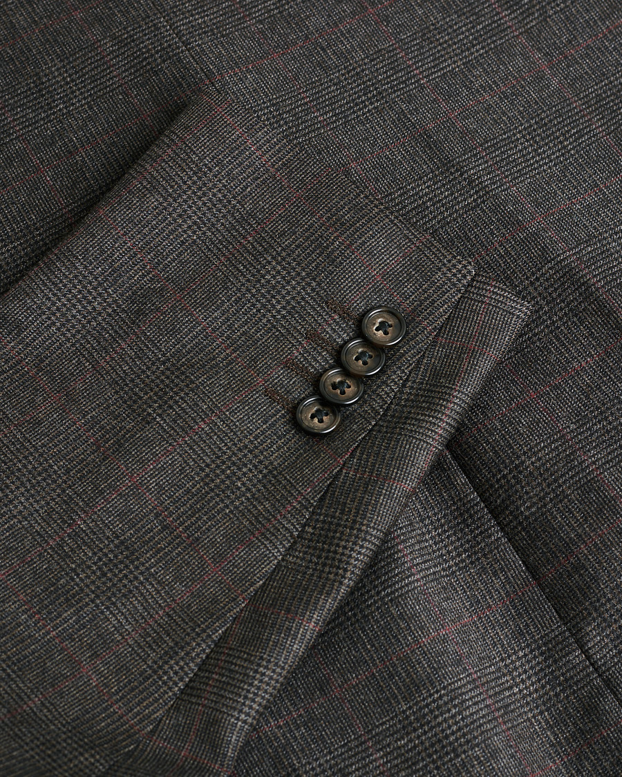 Herr | Pre-owned Kavajer | Pre-owned | Corneliani Check Wool Blazer Brown 50