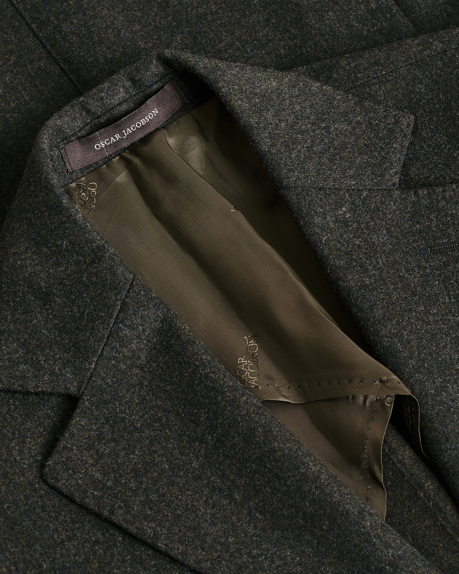 Herr | Pre-owned Kavajer | Pre-owned | Oscar Jacobson Edgar Wool Flannel Blazer Brown 44