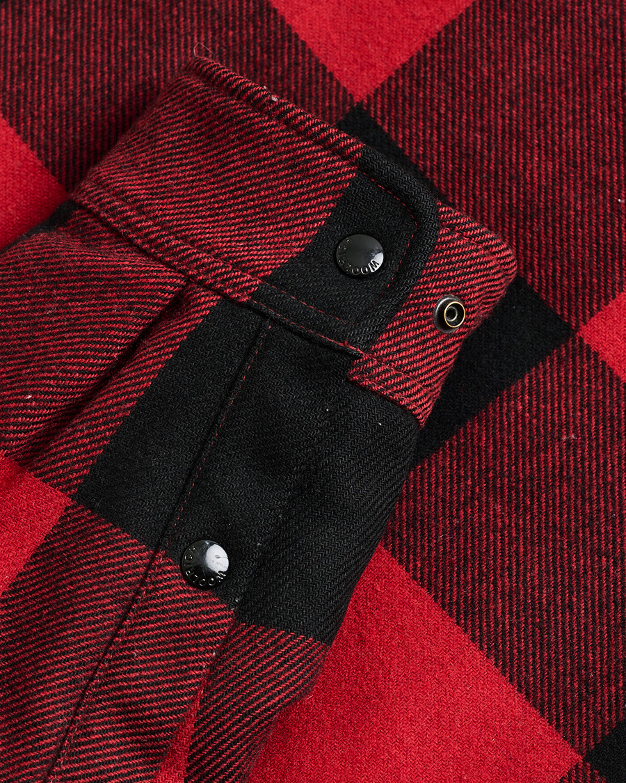 Herr | Pre-owned Jackor | Pre-owned | Woolrich Alaskan Wool Padded Overshirt Red Buffalo
