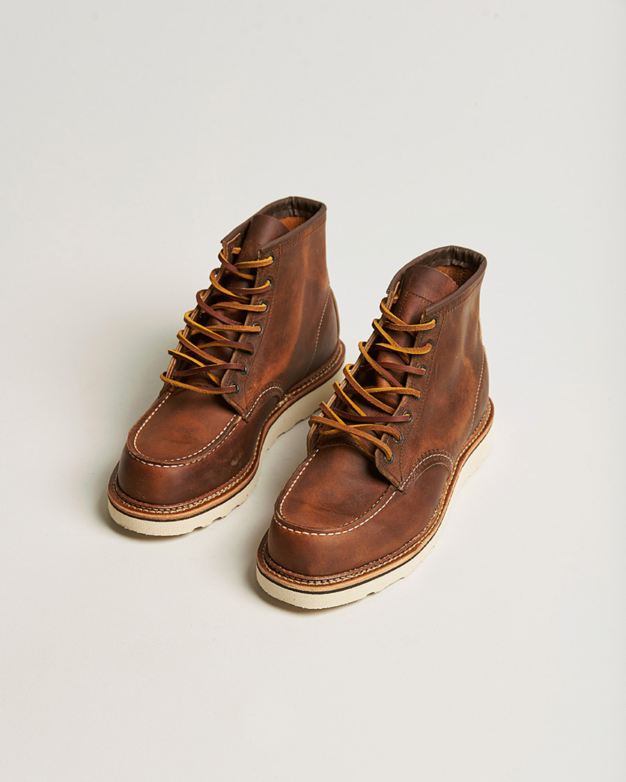 Herr | Pre-owned Skor | Pre-owned | Red Wing Shoes Moc Toe Boot Copper Rough/Though Leather US8 - EU41