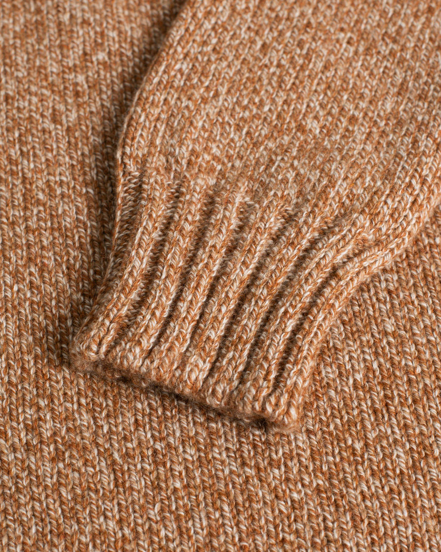 Herr | Gran Sasso Multitone Cashmere Rollneck Rust 50 | Pre-owned | Gran Sasso Multitone Cashmere Rollneck Rust 50