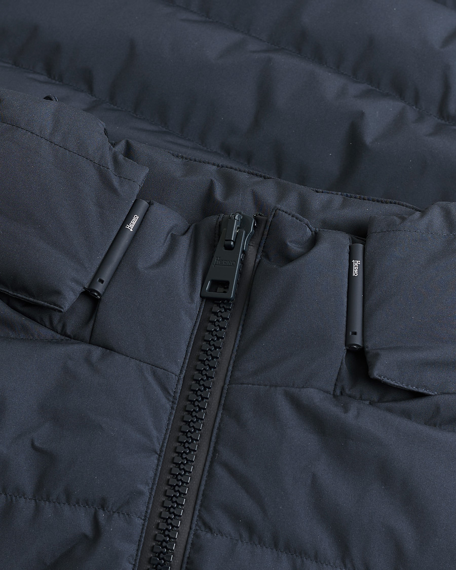 Herr | Pre-owned Jackor | Pre-owned | Herno Water Repellent Half Long Parka Navy 46