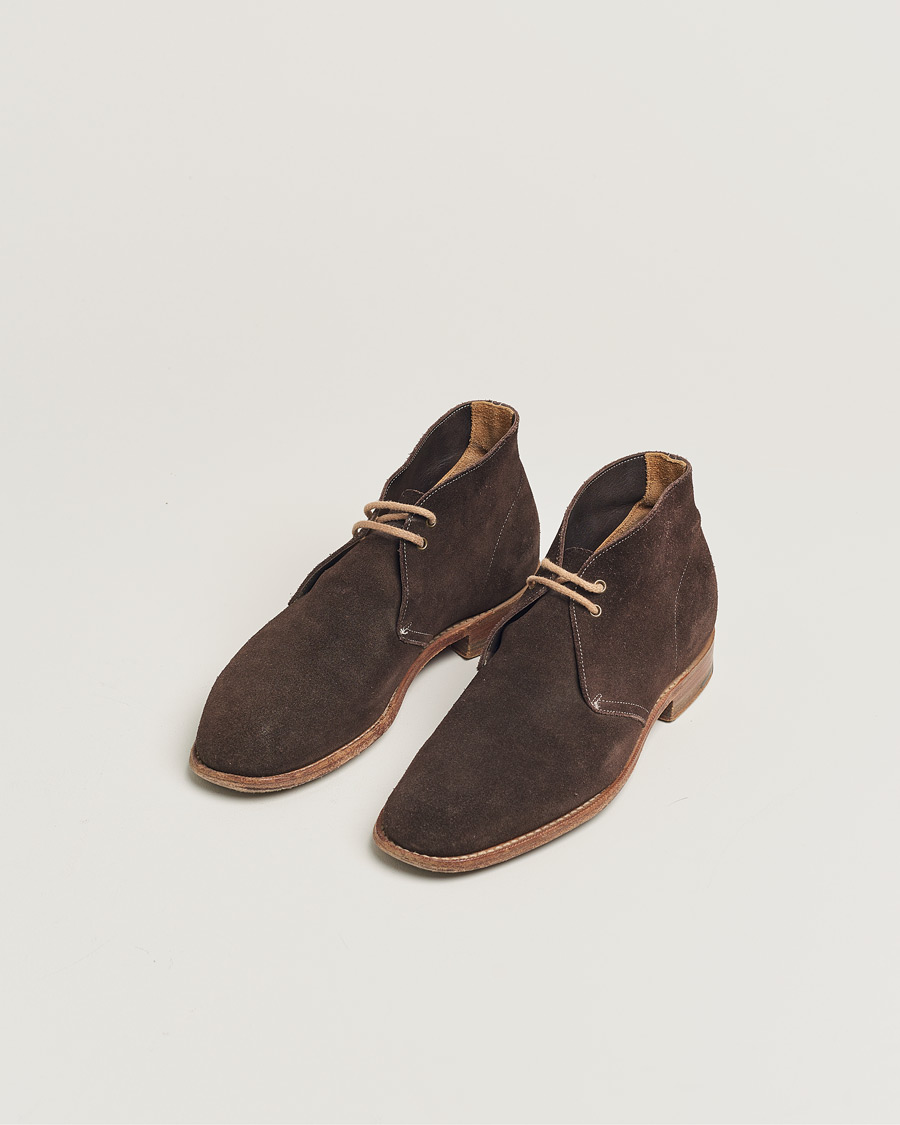 Herr | Church's Sahara Boots Dark Brown Suede UK6,5 - EU40,5 | Pre-owned | Church's Sahara Boots Dark Brown Suede UK6,5 - EU40,5