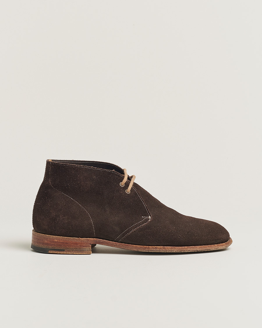 Herr | Church's Sahara Boots Dark Brown Suede UK6,5 - EU40,5 | Pre-owned | Church's Sahara Boots Dark Brown Suede UK6,5 - EU40,5