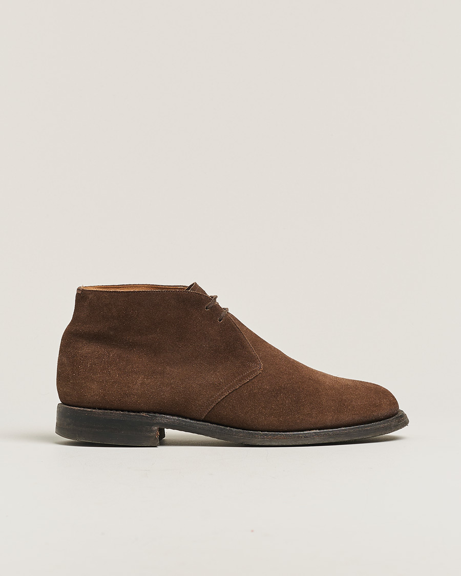 Herr | Church's Ryder Desert Boots Dark Brown Suede | Pre-owned | Church's Ryder Desert Boots Dark Brown Suede
