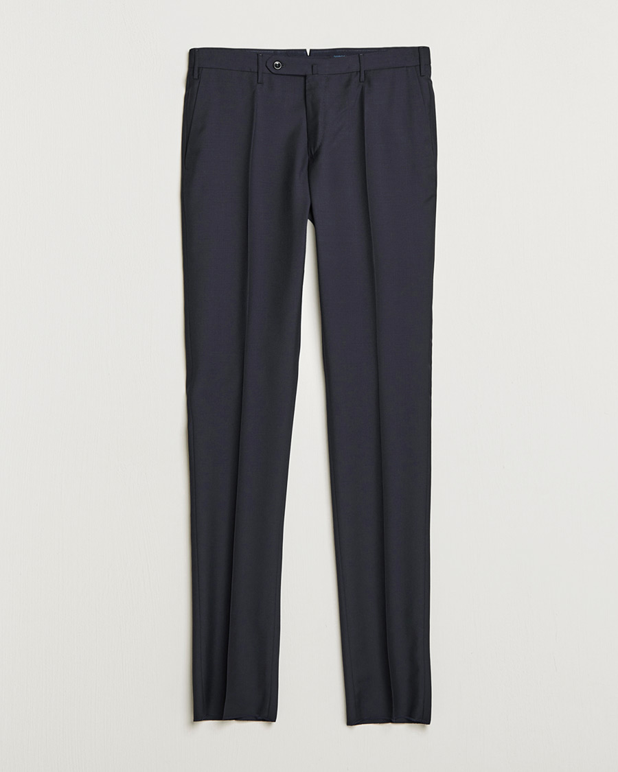Herr | Pre-owned Byxor | Pre-owned | Incotex Slim Fit Tropical Wool Trousers Navy 48
