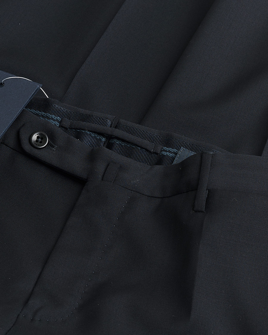 Herr | Pre-owned Byxor | Pre-owned | Incotex Slim Fit Tropical Wool Trousers Navy 48