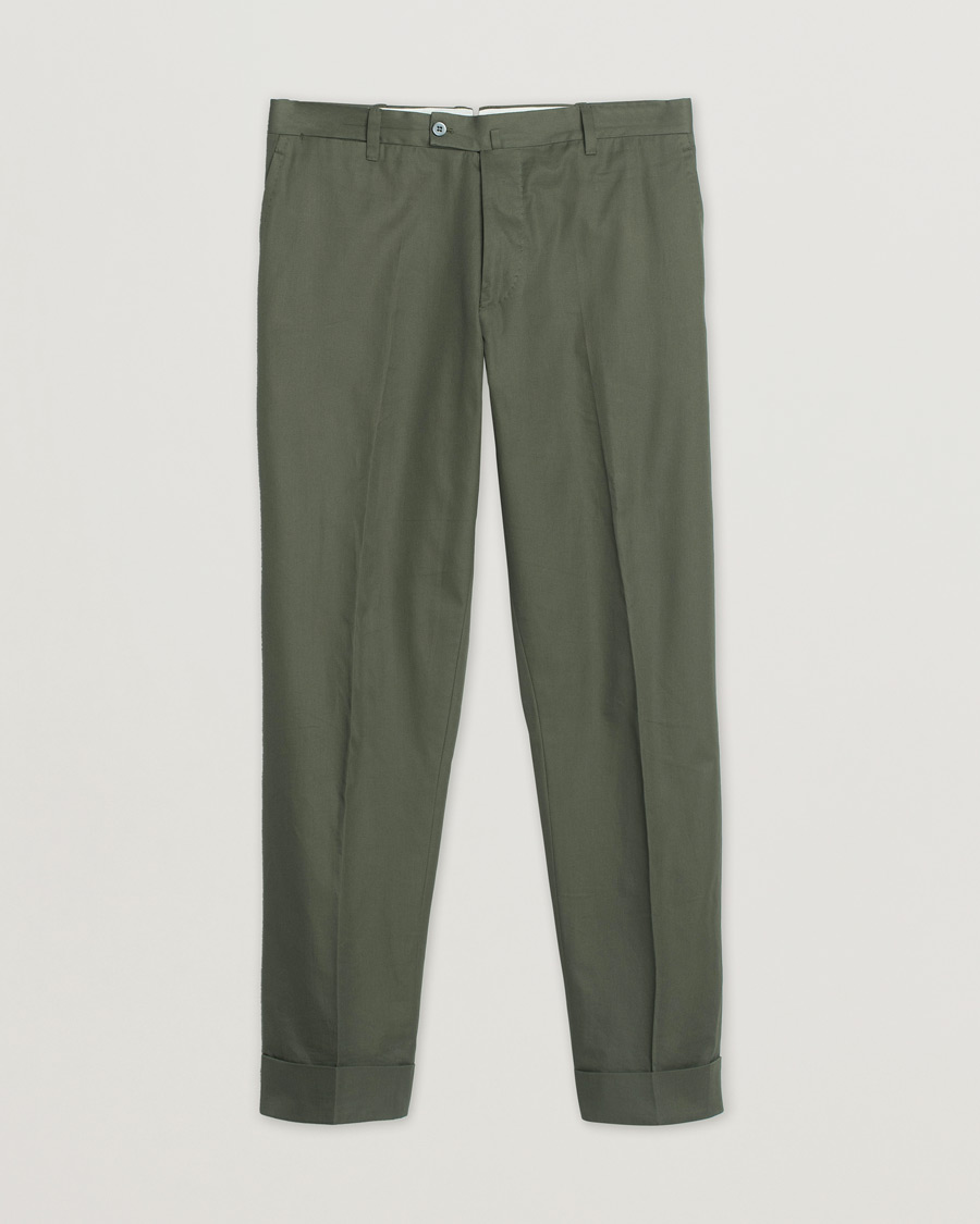 Herr | Orazio Luciano Cotton Suit Green 50 | Pre-owned | Orazio Luciano Cotton Suit Green 50