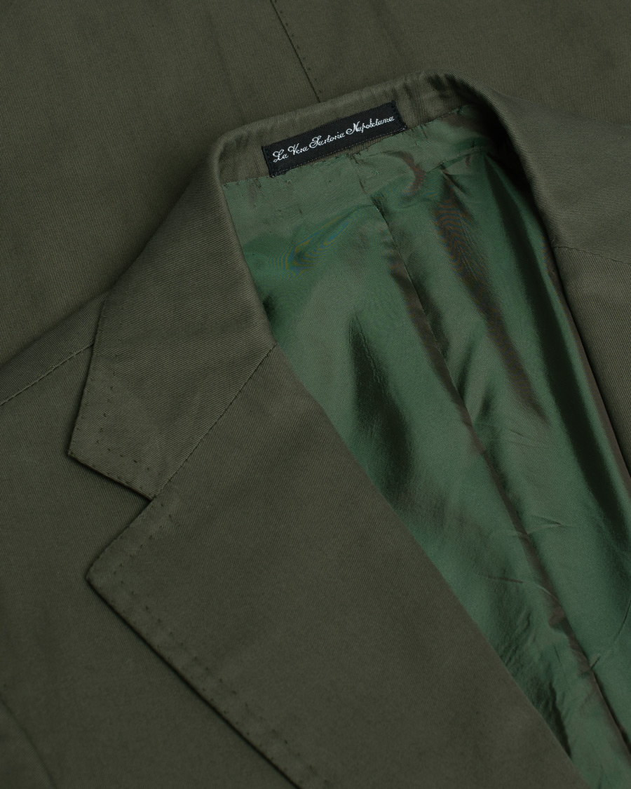 Herr | Pre-owned Kostymer | Pre-owned | Orazio Luciano Cotton Suit Green 50